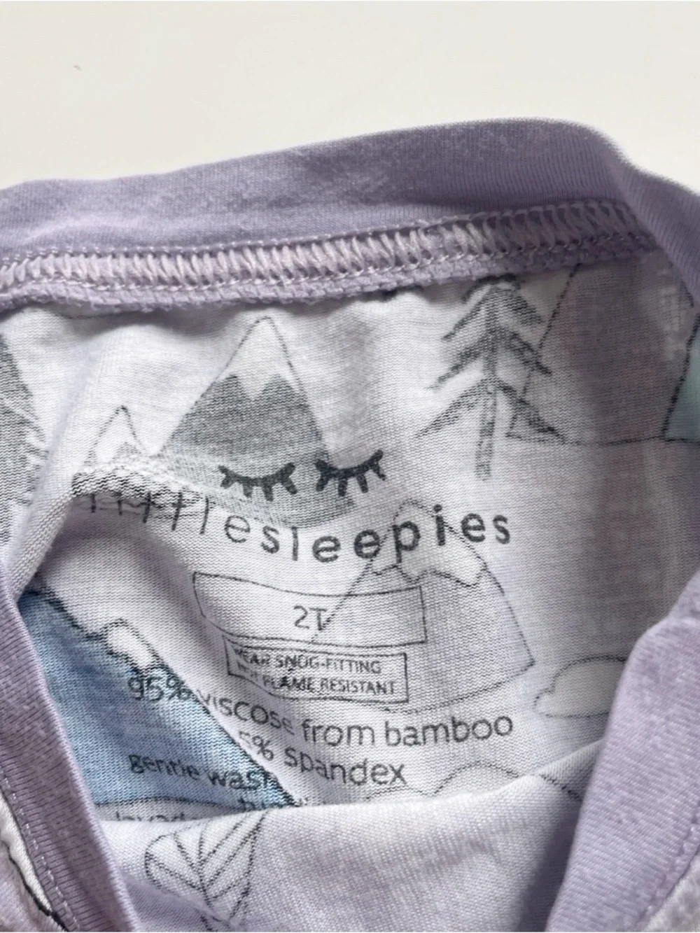 Little Sleepies Bamboo OG Mountain Pajama Set | 2T - Picture 4 of 4